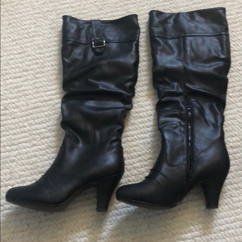 Black tall boots!